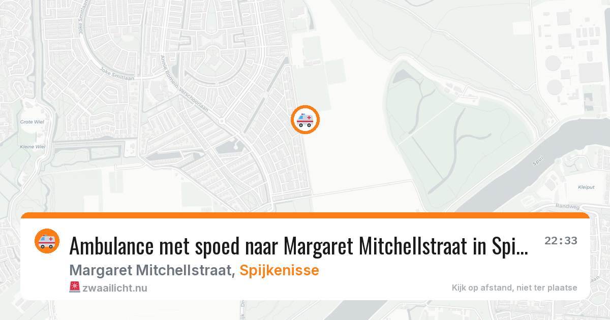 Ambulance met spoed naar Margaret Mitchellstraat in Spijkenisse — 4 jun 2026