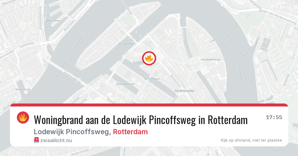 Woningbrand aan de Lodewijk Pincoffsweg in Rotterdam — 23 mrt 2026
