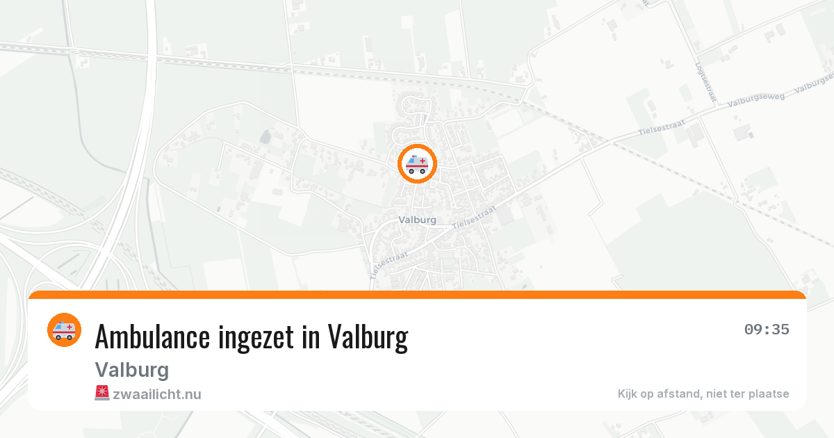 Ambulance ingezet in Valburg — 17 jul 2026