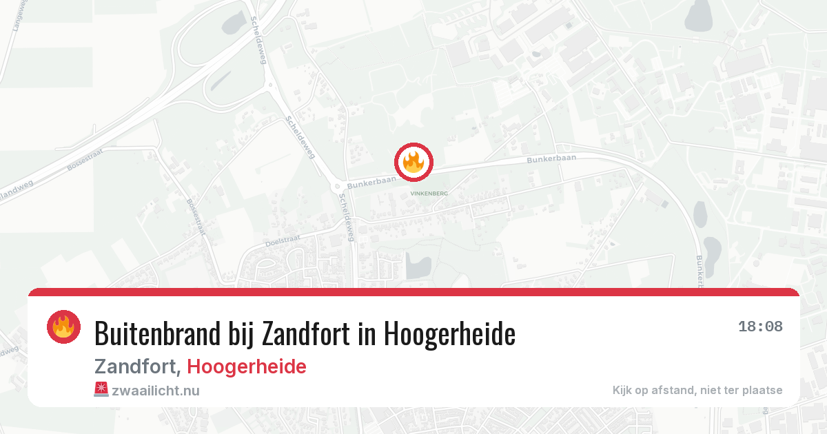 Buitenbrand bij Zandfort in Hoogerheide — 13 jul 2026