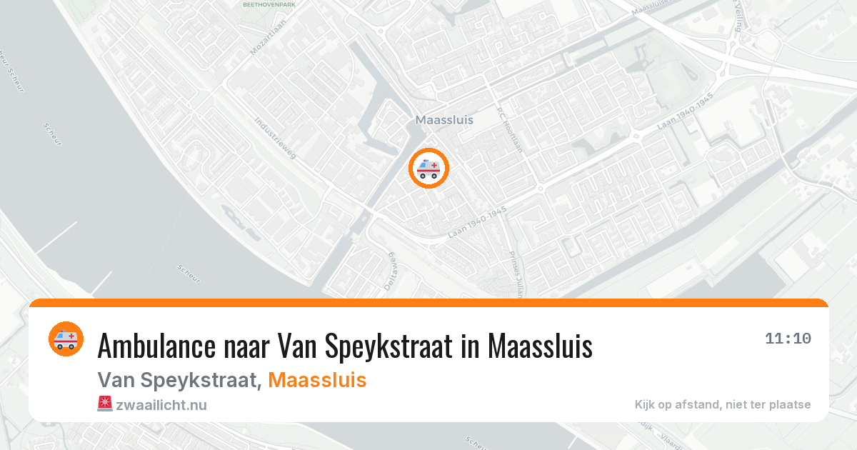 Ambulance naar Van Speykstraat in Maassluis — 30 mei 2026