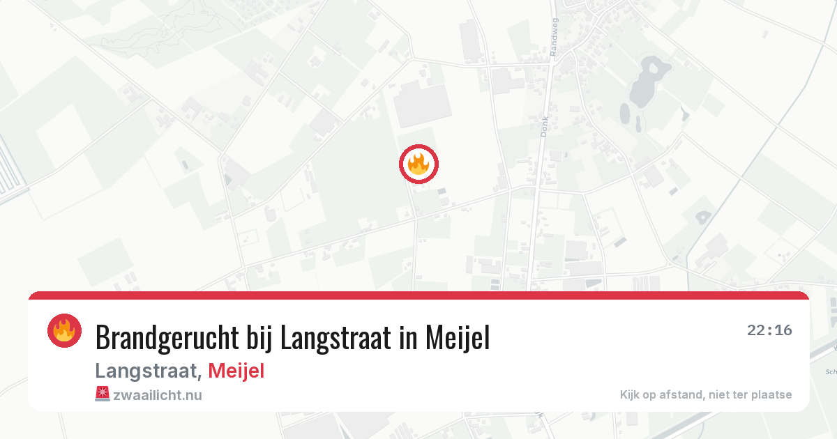 Brandgerucht bij Langstraat in Meijel — 20 mei 2026