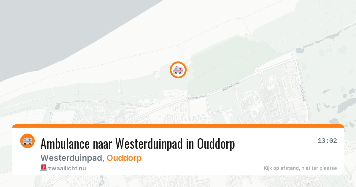 Ambulance naar Westerduinpad in Ouddorp — 15 jul 2026