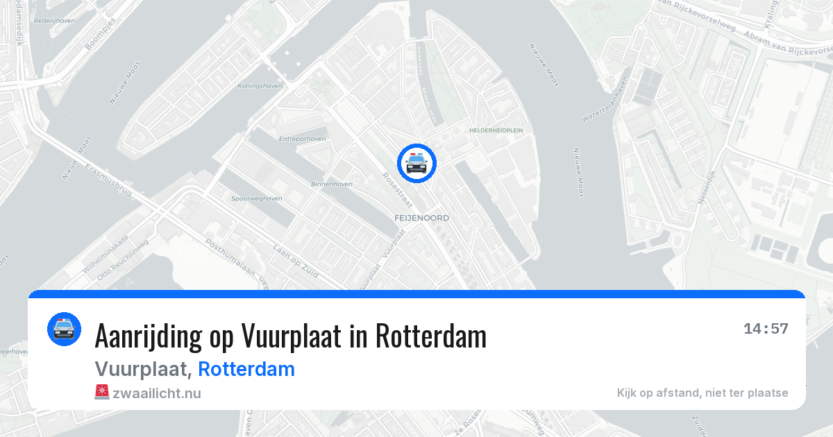 Aanrijding op Vuurplaat in Rotterdam — 22 jul 2026