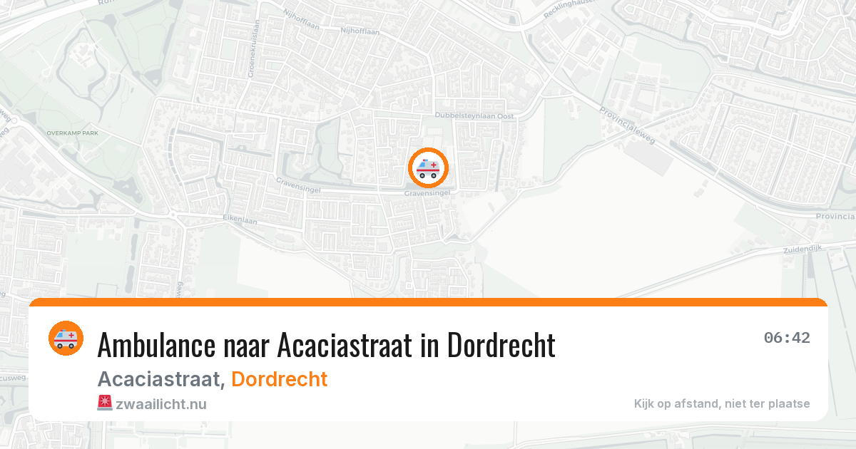 Ambulance naar Acaciastraat in Dordrecht — 7 apr 2026