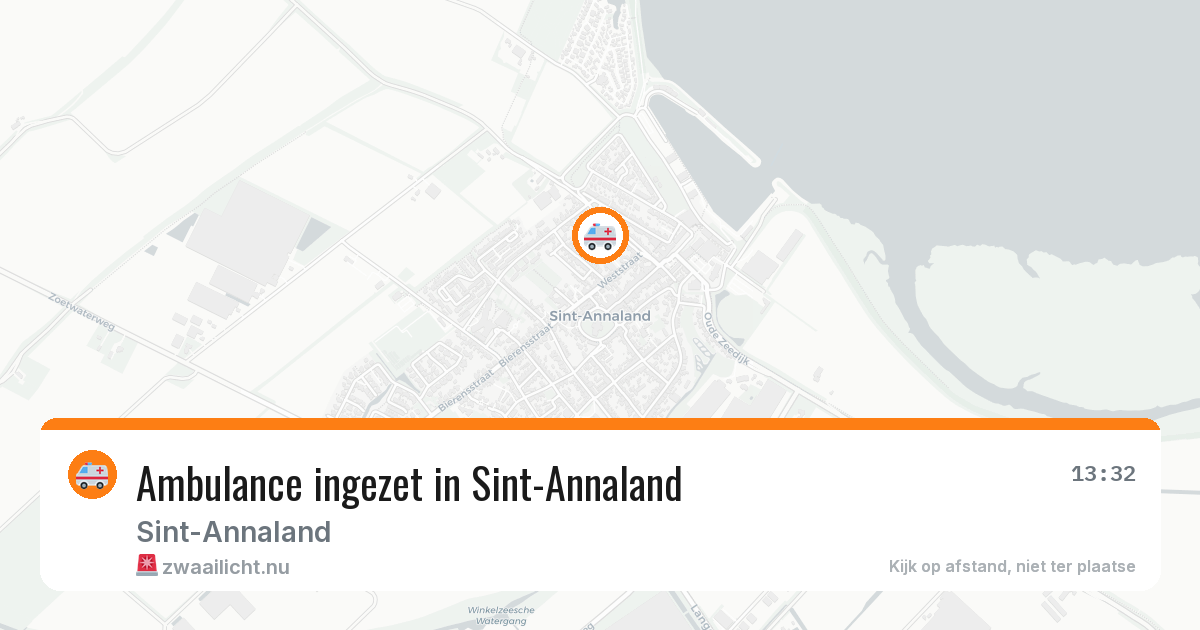 Ambulance ingezet in Sint-Annaland — 10 jul 2026