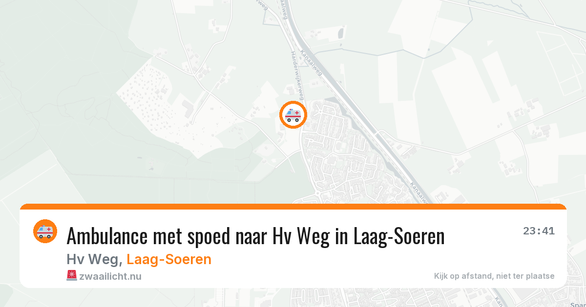 Ambulance met spoed naar Hv Weg in Laag-Soeren — 22 mei 2026