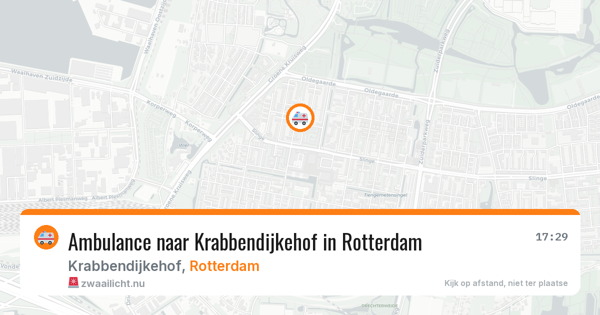 Ambulance naar Krabbendijkehof in Rotterdam — 5 jun 2026