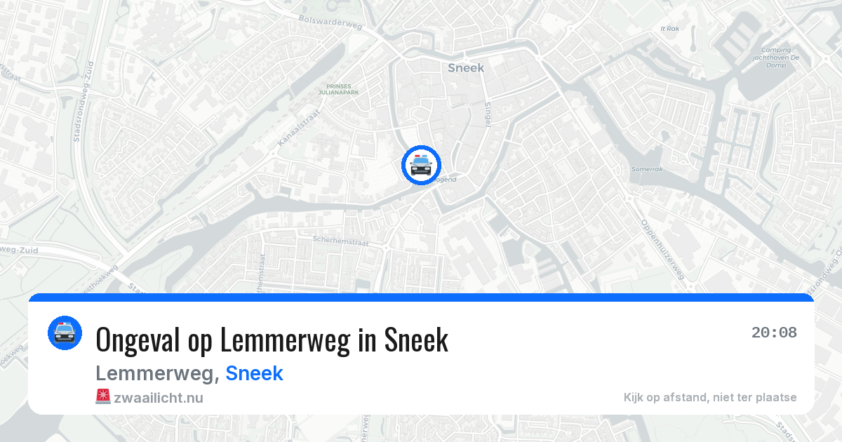 Ongeval op Lemmerweg in Sneek — 4 apr 2026