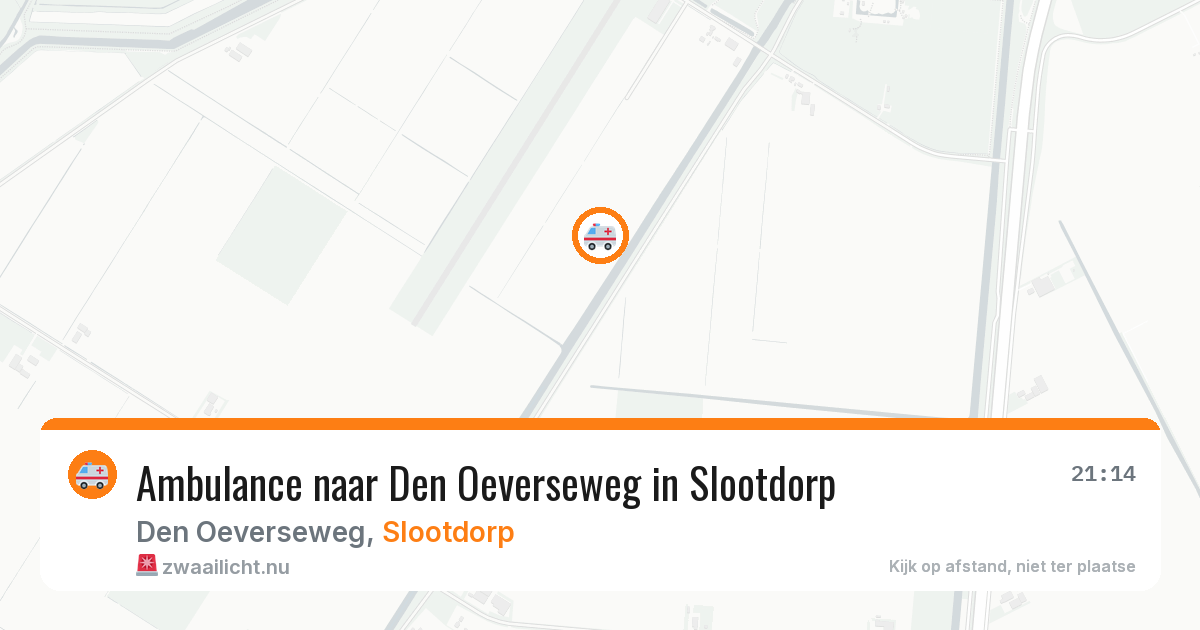 Ambulance naar Den Oeverseweg in Slootdorp — 30 apr 2026