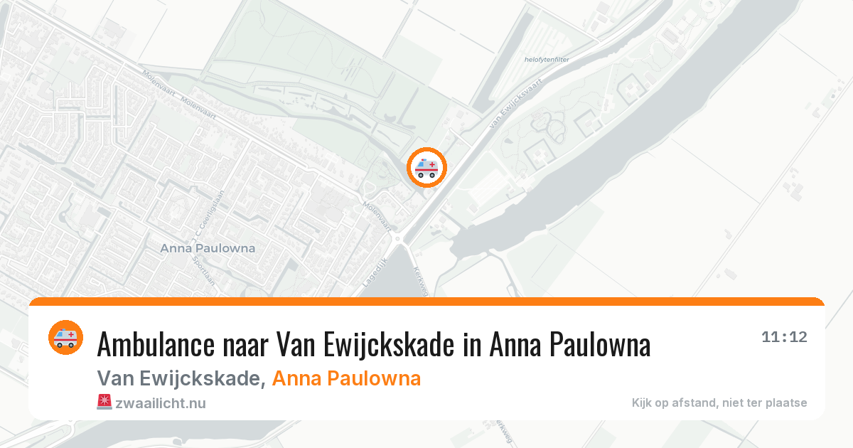 Ambulance naar Van Ewijckskade in Anna Paulowna — 17 jul 2026
