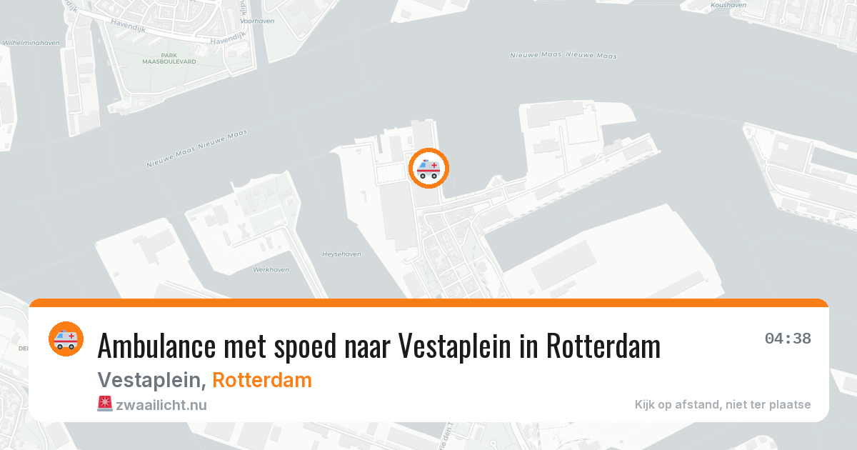 Ambulance met spoed naar Vestaplein in Rotterdam — 11 apr 2026