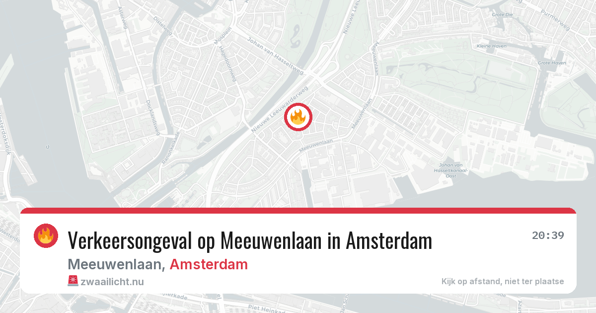 Verkeersongeval op Meeuwenlaan in Amsterdam — 1 jun 2026