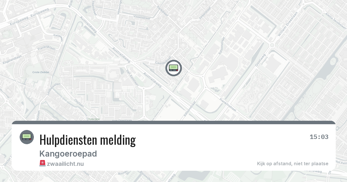 Hulpdiensten melding — 3 feb 2026