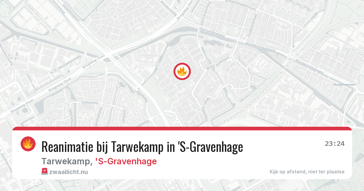Reanimatie bij Tarwekamp in 'S-Gravenhage — 7 mrt 2026