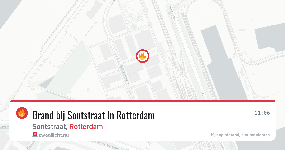 Brand bij Sontstraat in Rotterdam — 17 jul 2026