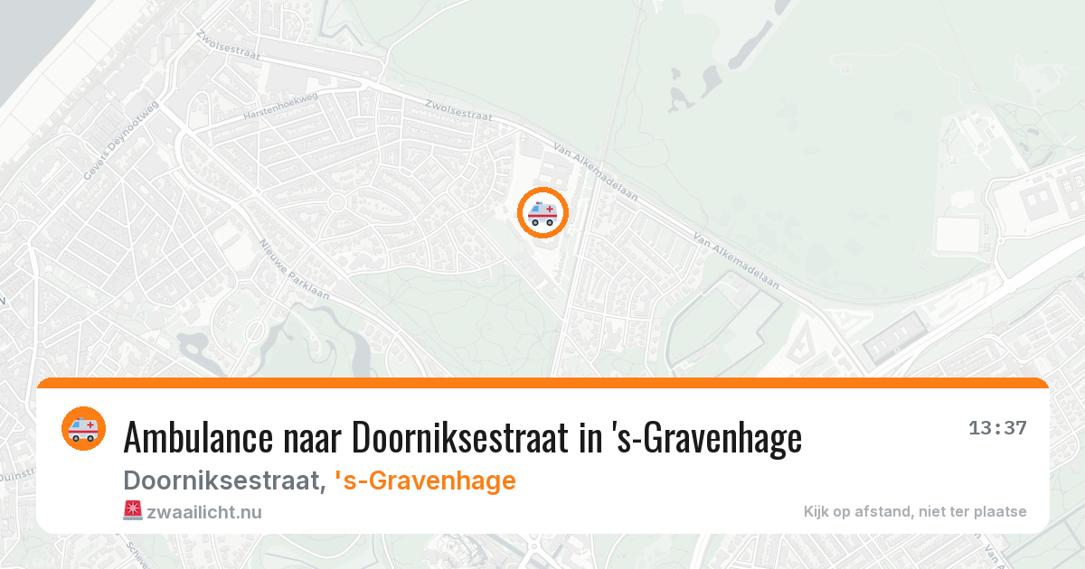 Ambulance naar Doorniksestraat in 's-Gravenhage — 19 mei 2026