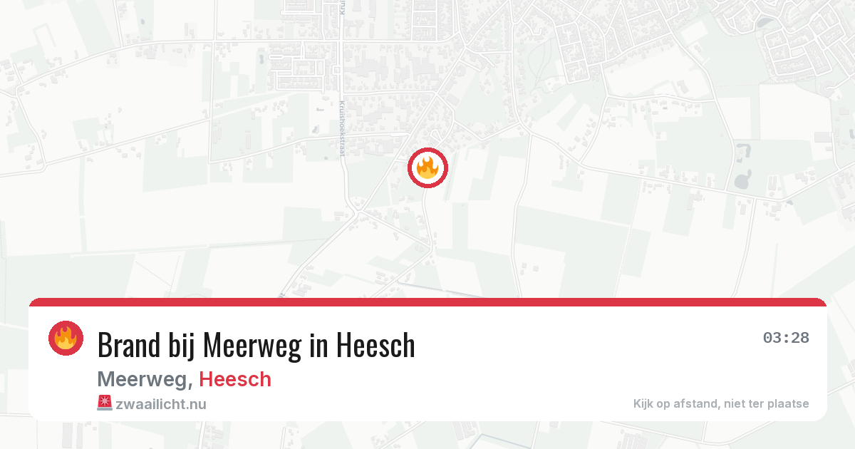 Brand bij Meerweg in Heesch — 3 apr 2026