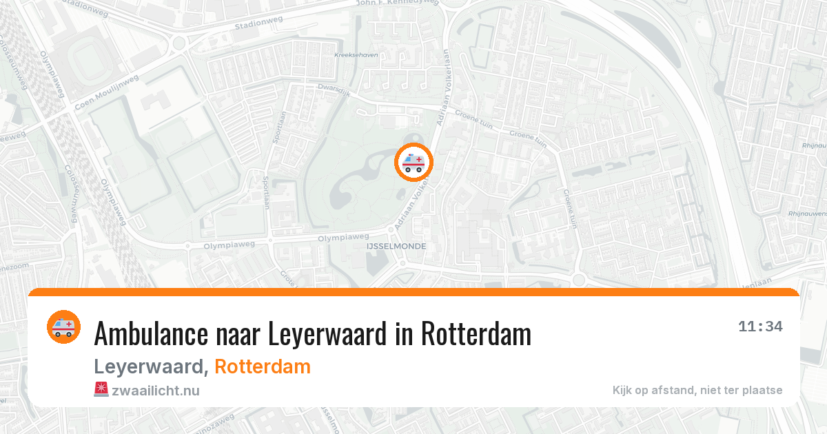 Ambulance naar Leyerwaard in Rotterdam — 15 jul 2026