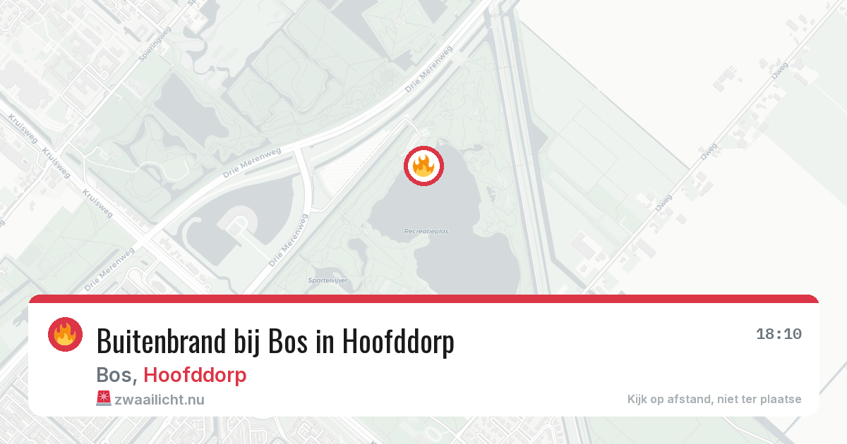 Buitenbrand bij Bos in Hoofddorp — 17 jul 2026