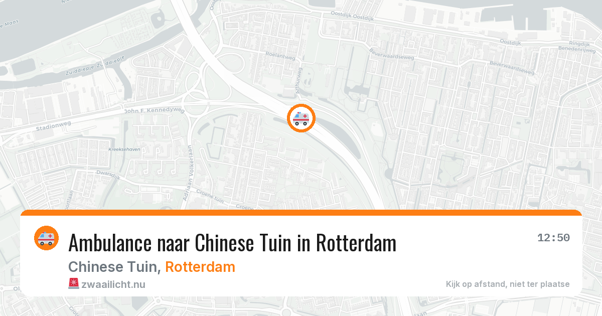 Ambulance naar Chinese Tuin in Rotterdam — 16 jul 2026