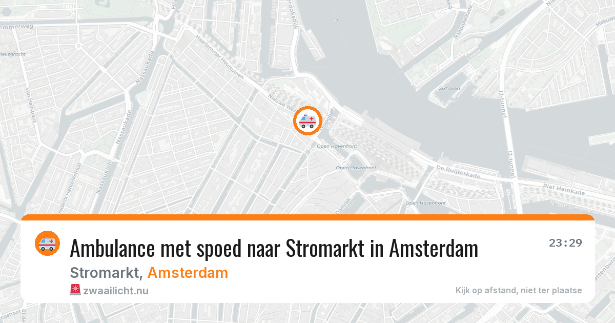 Ambulance met spoed naar Stromarkt in Amsterdam — 22 jul 2026