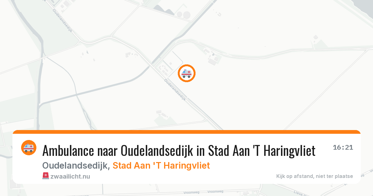 Ambulance naar Oudelandsedijk in Stad Aan 'T Haringvliet — 17 jul 2026