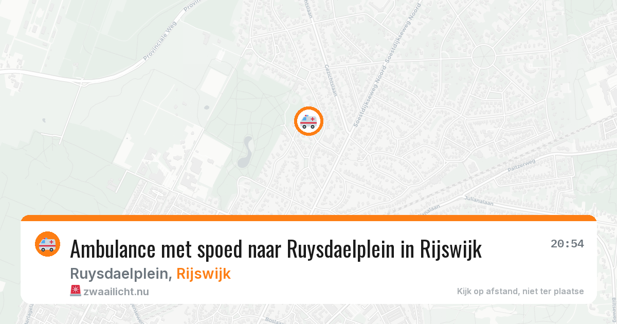 Ambulance met spoed naar Ruysdaelplein in Rijswijk — 16 jan 2026