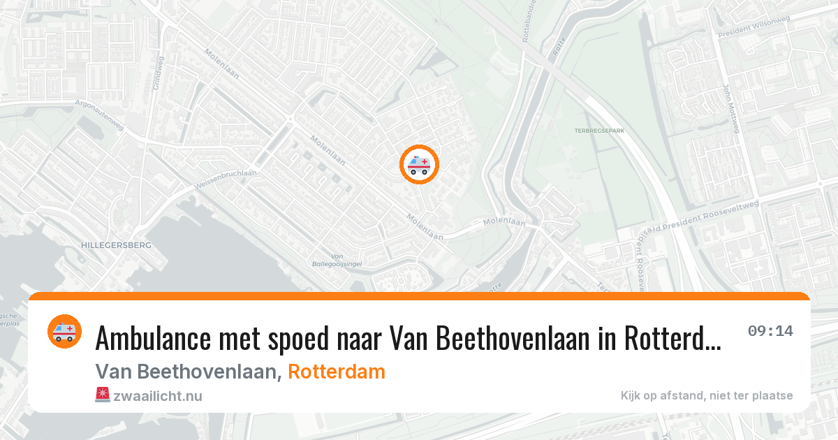 Ambulance met spoed naar Van Beethovenlaan in Rotterdam — 21 jul 2026