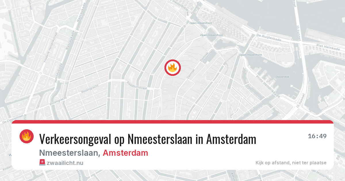 Verkeersongeval op Nmeesterslaan in Amsterdam — 30 apr 2026