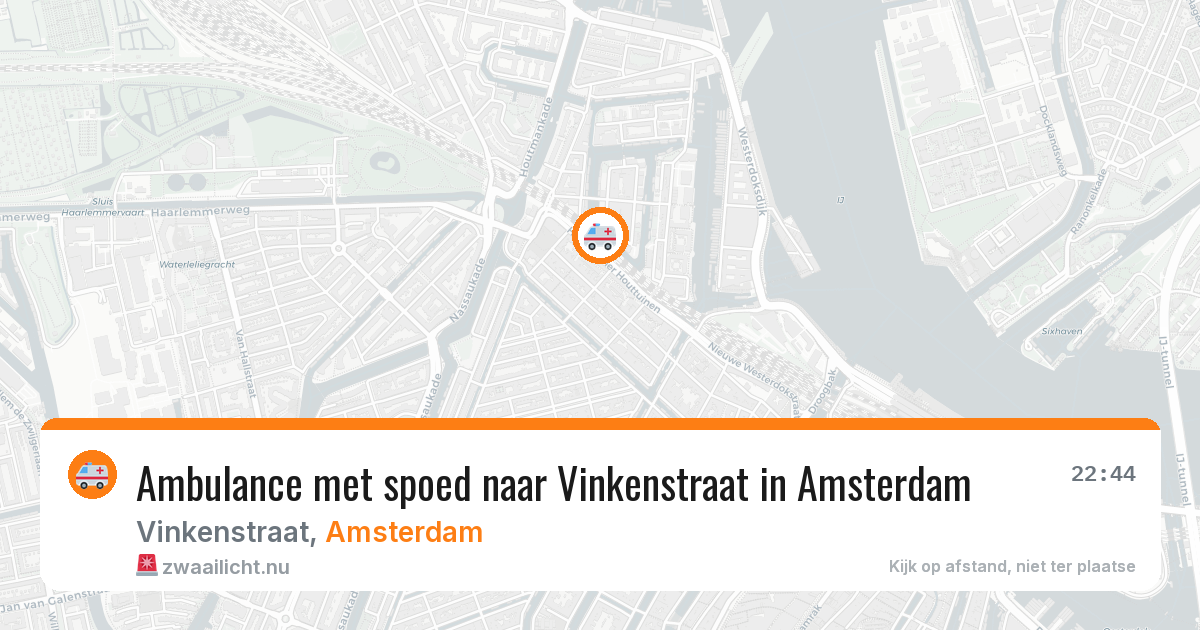 Ambulance met spoed naar Vinkenstraat in Amsterdam — 28 mei 2026
