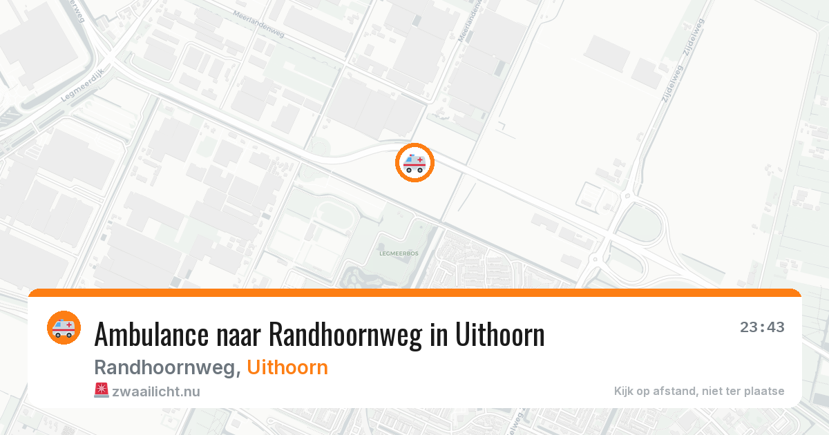 Ambulance naar Randhoornweg in Uithoorn — 14 mei 2026