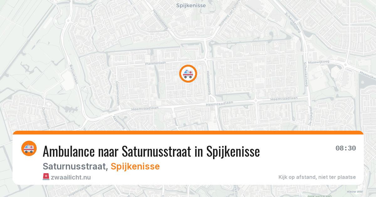 Ambulance naar Saturnusstraat in Spijkenisse — 3 mrt 2026