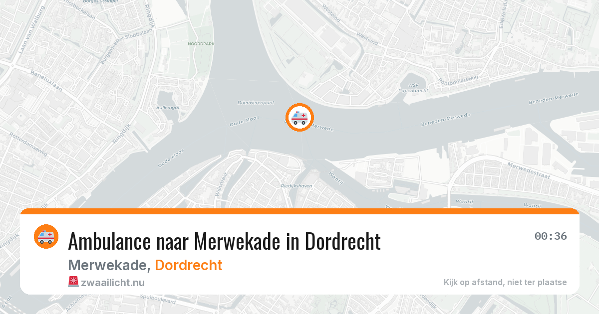 Ambulance naar Merwekade in Dordrecht — 11 jul 2026