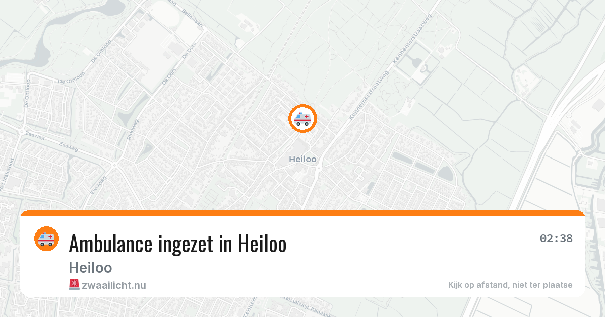 Ambulance ingezet in Heiloo — 11 jul 2026