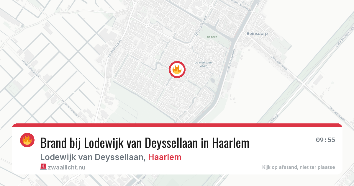 Brand bij Lodewijk van Deyssellaan in Haarlem — 14 mei 2026