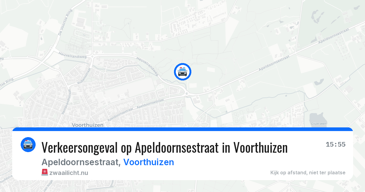 Verkeersongeval op Apeldoornsestraat in Voorthuizen — 11 jul 2026