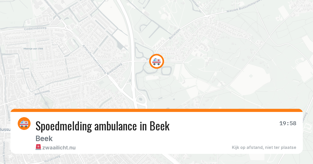 Spoedmelding ambulance in Beek — 18 jul 2026