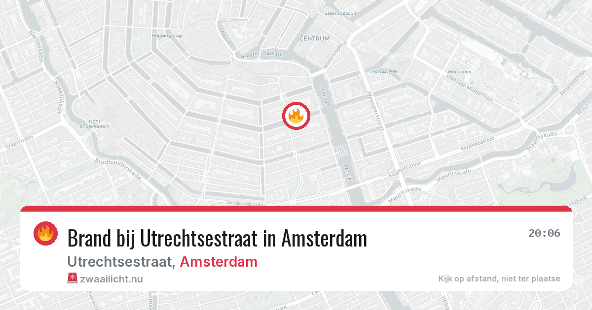 Brand bij Utrechtsestraat in Amsterdam — 30 mei 2026