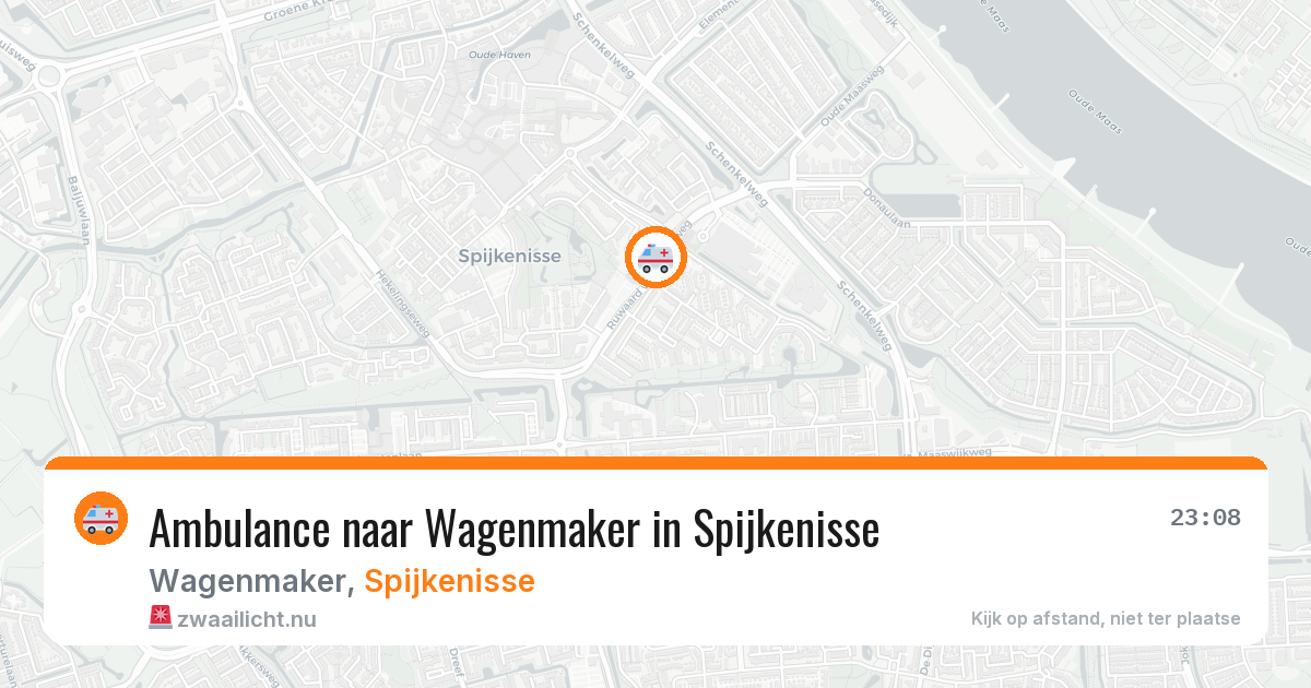 Ambulance naar Wagenmaker in Spijkenisse — 15 jul 2026