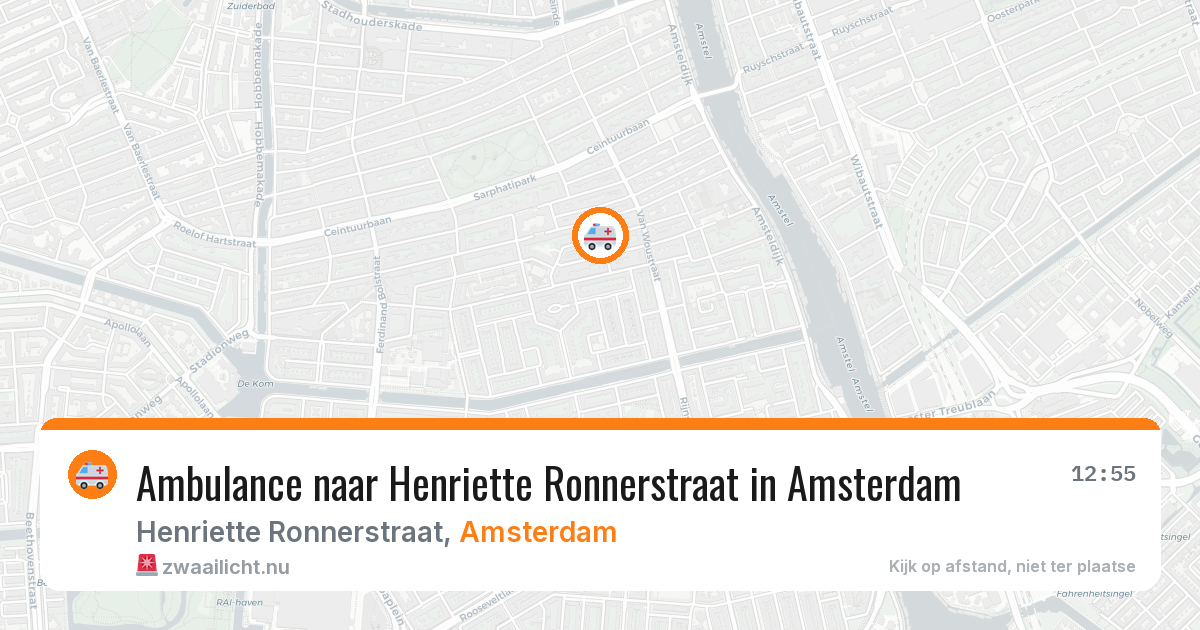 Ambulance naar Henriette Ronnerstraat in Amsterdam — 21 mei 2026
