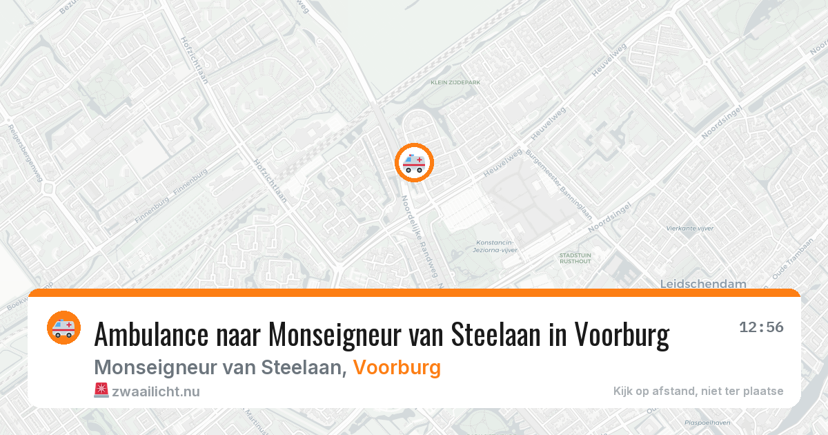 Ambulance naar Monseigneur van Steelaan in Voorburg — 1 jun 2026