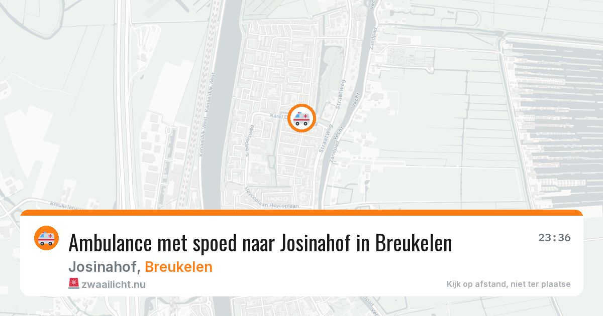Ambulance met spoed naar Josinahof in Breukelen — 20 mrt 2026