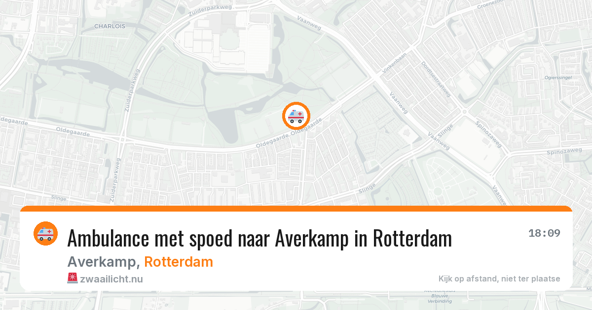 Ambulance met spoed naar Averkamp in Rotterdam — 21 mei 2026