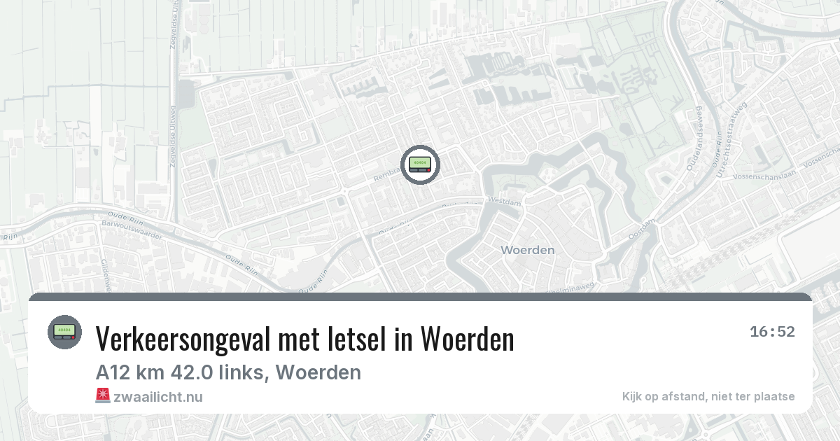 Verkeersongeval met letsel in Woerden — 18 jan 2026
