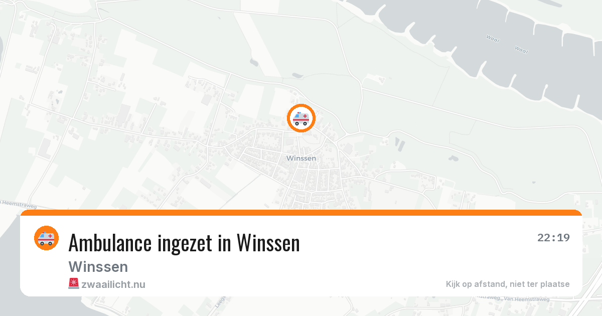 Ambulance ingezet in Winssen — 17 mrt 2026