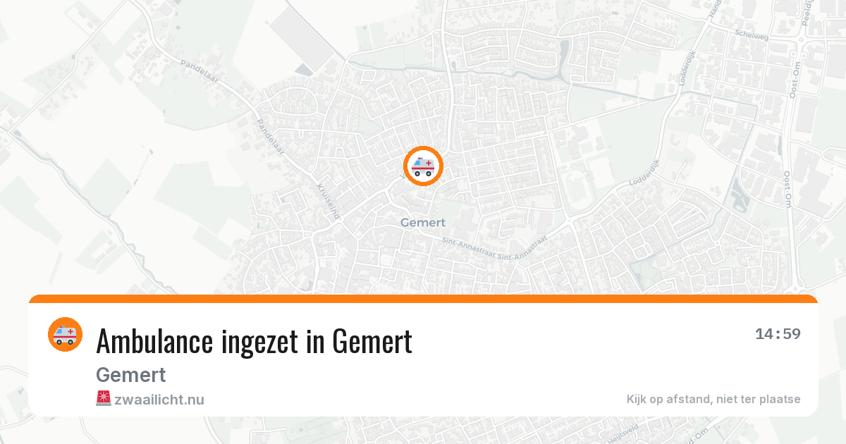 Ambulance ingezet in Gemert — 7 apr 2026