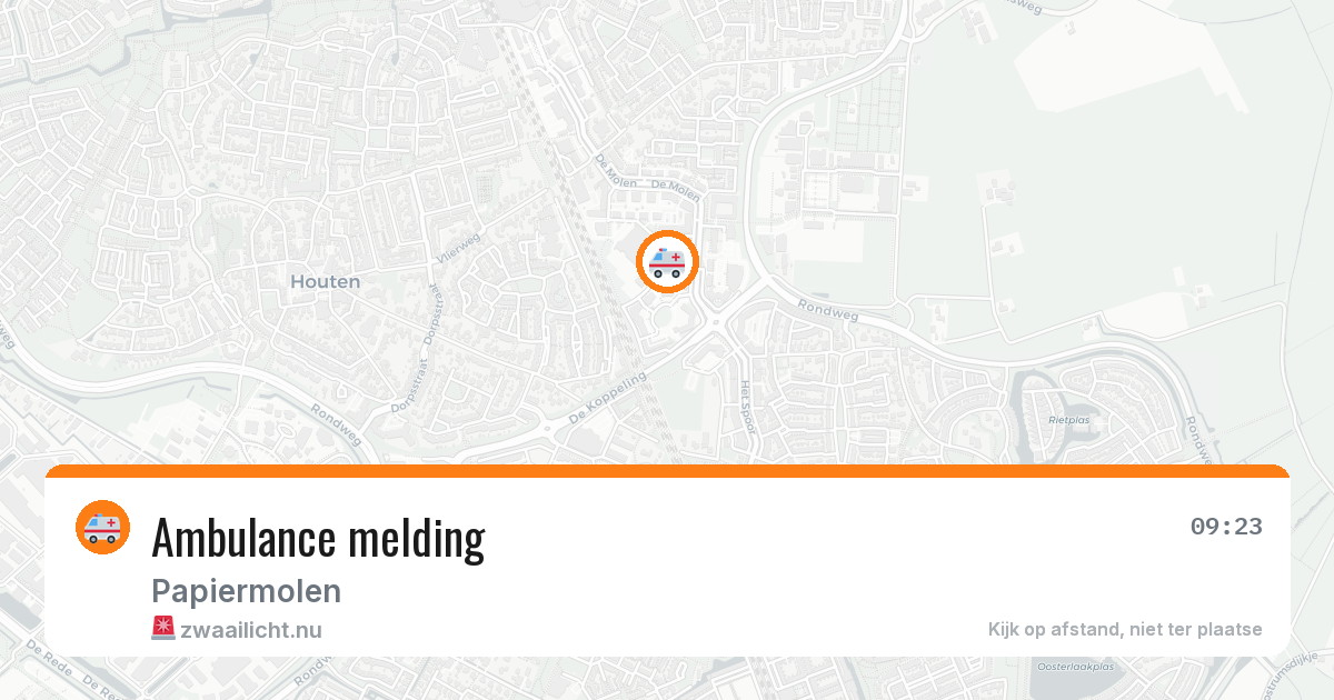 Ambulance melding — 13 jul 2026