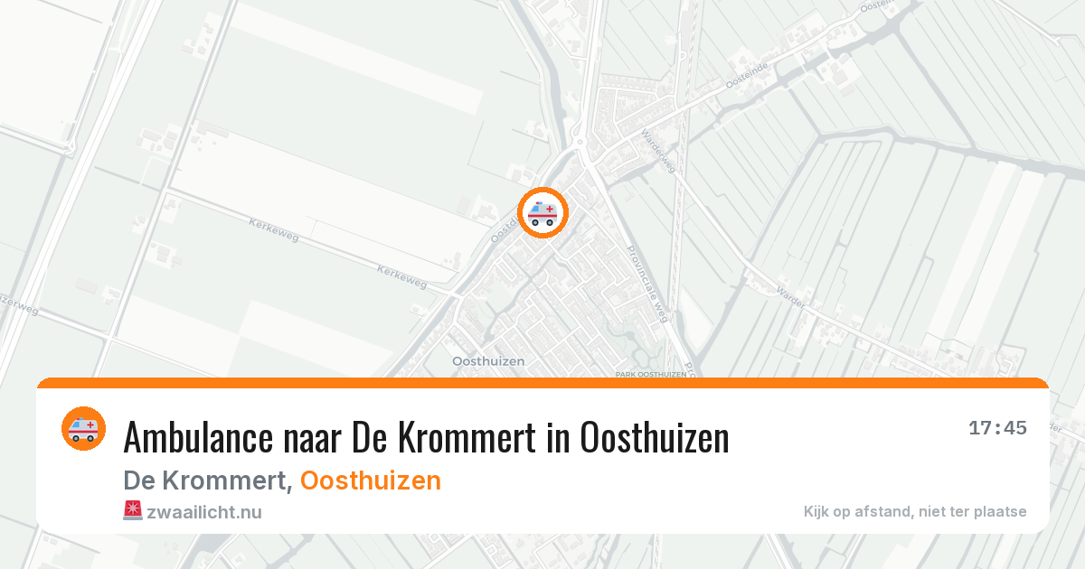 Ambulance naar De Krommert in Oosthuizen — 3 jul 2026