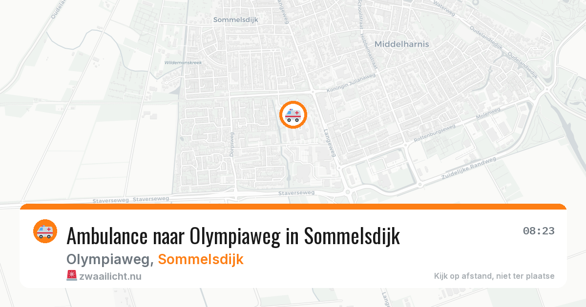 Ambulance naar Olympiaweg in Sommelsdijk — 19 mei 2026